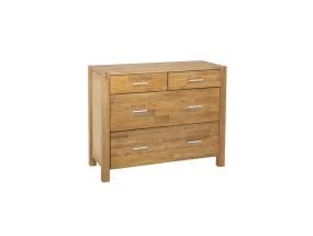 Kummut CHICAGO NEW 4 sahtliga, 105x45xH84cm, puit: tammespoon, värvus: naturaalne