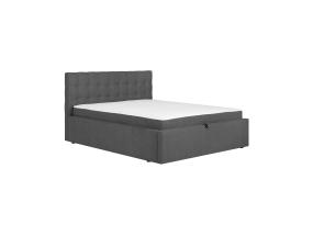 Kontinentaalvoodi LEENA 160x200cm, madratsiga, hall, 176x221xH110cm