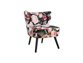 Tugitool LA PERLA, 63x73xH76cm, kattematerjal: samet kangas, värv: lilleline