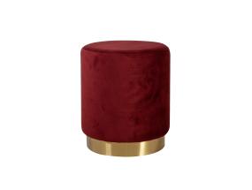 Tumba LA PERLA, D35xH42cm, kattematerjal: samet kangas, värv: punane