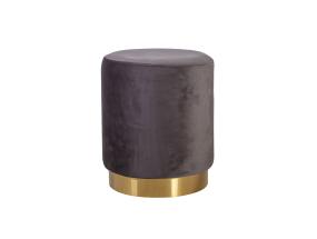 Tumba LA PERLA D35xH42cm, kattematerjal: samet kangas, värv: hall