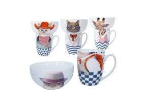 Kruus+kauss POPPY komplekt, mix