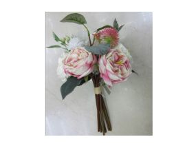 Kunstlill FLOWERLY kimp, roosa roos
