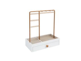 Ehete hoidja LARA H26cm, sahtliga, valge