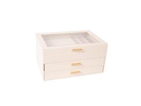 Ehtekarp SEZANE 26,5x18xH13,5cm, valge