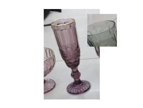 Šampusepokaal LUNA 180ml,  D6xH20cm, tumehall