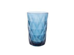 Joogiklaas kõrge CORAL 350ml, D8xH12cm, sinine