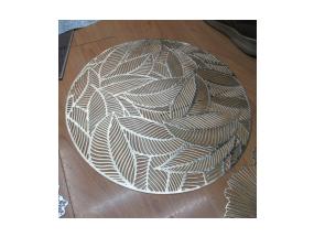 Lauamatt ROUND LEAF, kuld