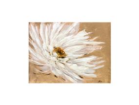 Õlimaal 90x120cm, valge õis beeþil taustal