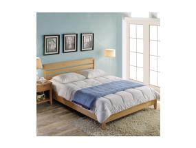 Voodi CHAMBA 160x200cm, tamm, 167x211xH91cm, tammespoon/MDF