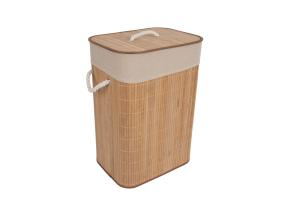 Pesukast MAX BAMBOO 40x30xH57cm, kaanega, bambusest