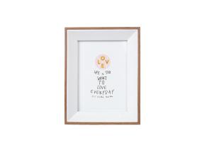 Pildiraam DECOR, 20x25cm, valge/puit