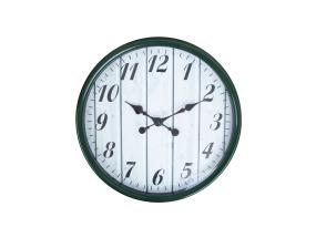 Seinakell BARRY D40cm, roheline/puidu print