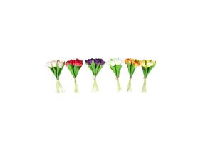 Kunstlill FLOWERLY H30cm 10-ne tulp, mix