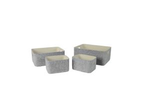 Box LIDO FELT 20x15,5xH12cm, helehall vilt