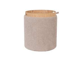 Tumba/laud HIRO D34,5xH37cm, beež, panipaigaga