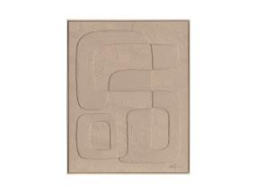 Maal raamiga 80x100cm, helepruun kujund