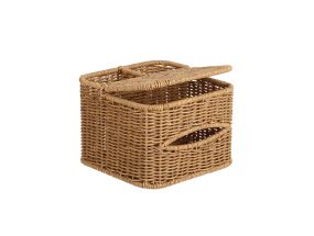Tops BASILE 18x18xH13,5cm, helepruun