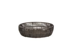 Korv BASILE D33/29xH8,5cm, tumepruun