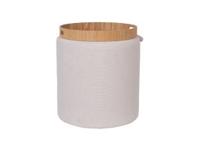 Tumba/laud HIRO D34,5xH37cm, valge, panipaigaga