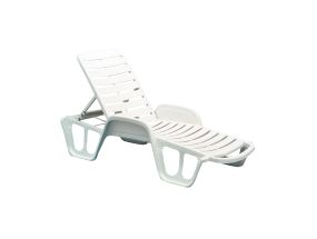 Deck chair FISSO white