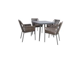 Aiamööblikomplekt ANDROS laud ja 4 tooli