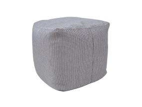 Tumba MITSU-MITSU, 55x55cm, h45cm, hall ja hõbe, 50%puuvill, 50% polüester, kangas-305