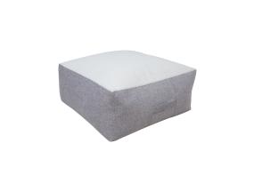 Tumba LAMB BAG, 80x80cm, h30cm, valge/helehall, 100% polüester, kangas-323/321