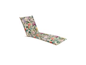 Lamamistooli kate AMAZONIA 55x190x5cm, volangiga, lilled beežil põhjal, 50%polüester/ 50%puuvill