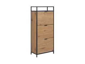 Jalanõudekapp SEAFRORD 56x30xH129cm, must