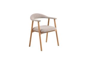 Tool ADDI käetugedega, beež, 56x54xH75,5cm, bukleekangas