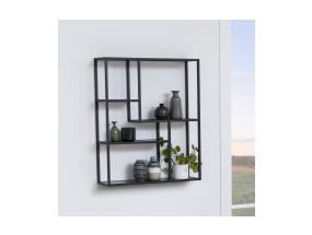 Seinariiul SEAFORD 75x20xH91cm, must, melamiin, metall