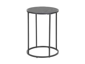 Abilaud SEAFORD, D40xH55cm, must saare melamiin, raam: must metall