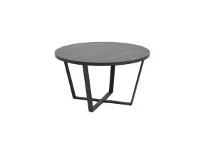 Diivanilaud AMBLE D77xH44cm, must marmor, MDF, metall