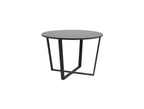 Söögilaud AMBLE D110x75cm, must, melamiin, metall