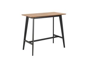 Baarilaud ROXBY 120x60xH105cm, naturaalne/must