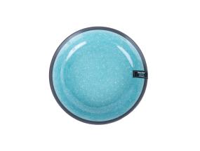 Taldrik RITA D19xH5cm, must/hall