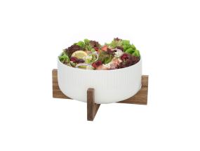 Kauss POLO D22,5xH10cm 2.7L valge, alusega