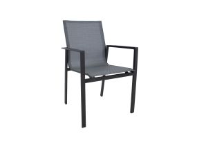 Garden furniture set AMALFI table and 6 chairs, gray