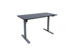 Töölaud ERGO LIGHT 1-mootoriga 120x60cm, hõbehall/must