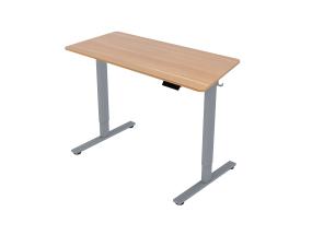 Töölaud ERGO FIT 1-motoriga 120x68xH71,5-116cm, tamm/hõbehall
