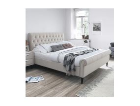 Bed LUCIA 160x200cm, with mattress HARMONY TOP, beige