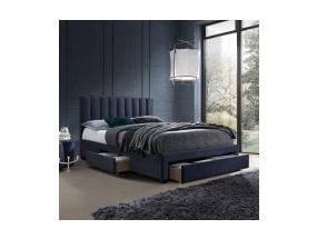 Voodi GRACE madratsiga HARMONY DELUX 160x200cm, sinine