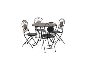 Aiamööblikomplekt MOSAIC laud ja 4 tooli