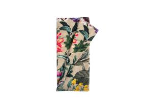 Linik AMAZONIA 43x116cm, lilled bee˛il põhjal, 100%puuvill, kangas 248