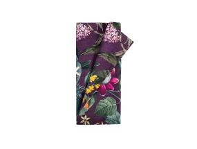 Linik AMAZONIA 43x116cm, flowers on a purple background, 100% cotton, fabric 249