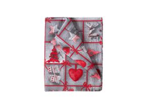 Laudlina WINTER FLOWERS, 136x220cm, südamed, 50%polüester, 50%puuvill, kangas 385