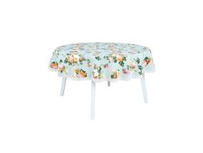 Laudlina SUMMER FLOWER pitsiga, D170cm, lilleline, 20% polüester, 80% puuvill, kangas 429