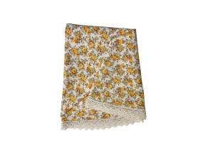 Laudlina LONETA NEW pitsiga, D170cm, beež roos, 50% polüester, 50% puuvill, kangas 476