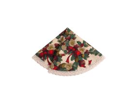 Laudlina WINTER FLOWERS pitsiga, D70cm, lindid, 50% polüester, 50% puuvill, kangas 475